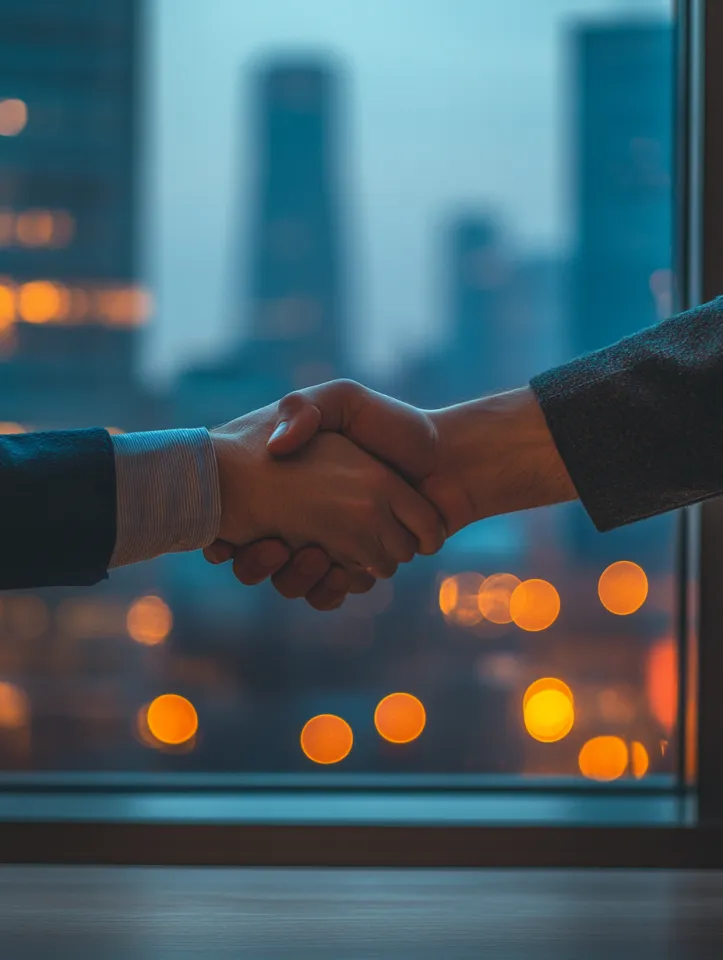 Consultor apresentando dados imobiliários